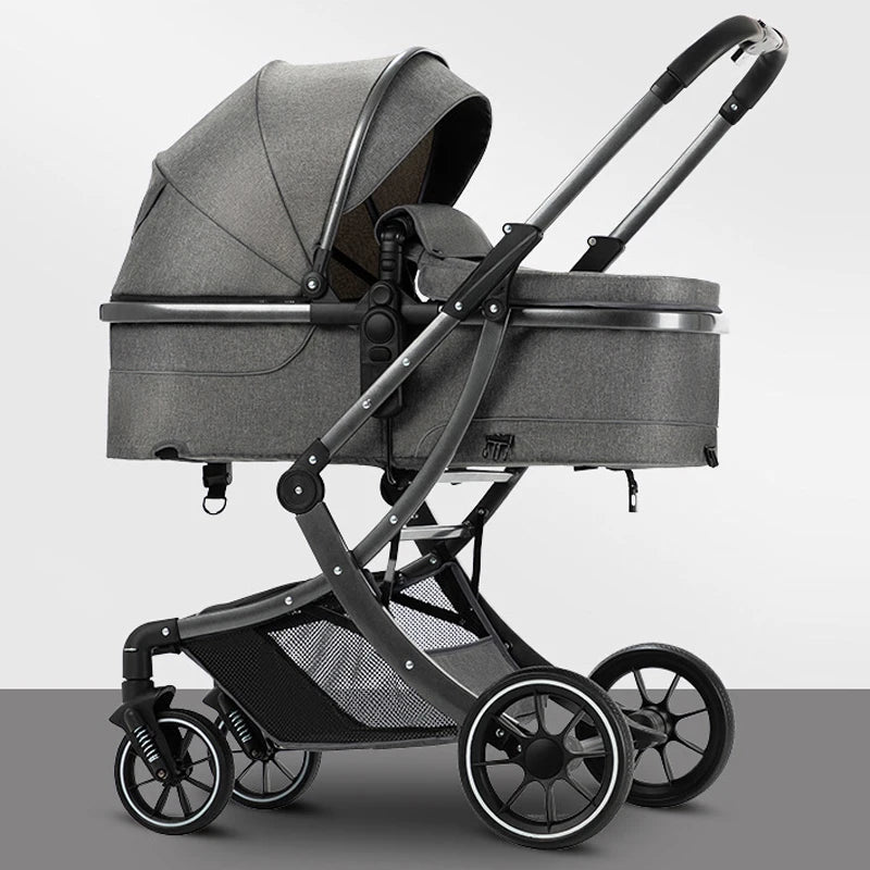 JMT-907402 3 in 1 Luxury Baby Stroller with High Landscape Design and Adjustable Features