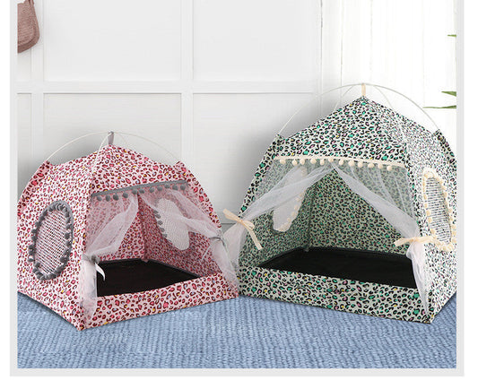 JMT-907402 Pet Tent for Cats and Dogs - Detachable Net Cover, Comfortable and Portable Sleeping Space, Available in Multiple Sizes and Colors