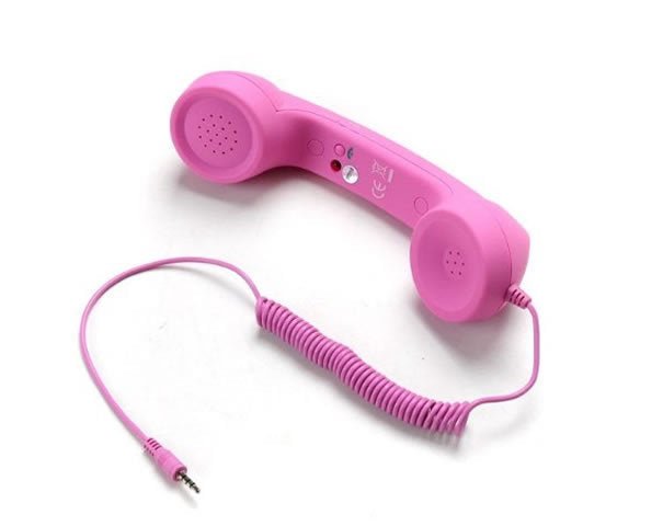 JMT-907722 Retro Portable Anti-Radiation Handset with Microphone - Reduces Mobile Phone Radiation by 96%
