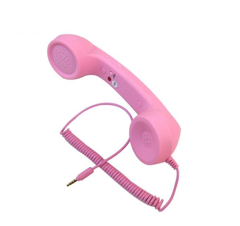 JMT-907722 Retro Portable Anti-Radiation Handset with Microphone - Reduces Mobile Phone Radiation by 96%