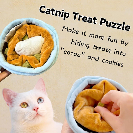 JMT-908362 Interactive Catnip Puzzle Toys with Crinkle Sounds for Indoor Cats