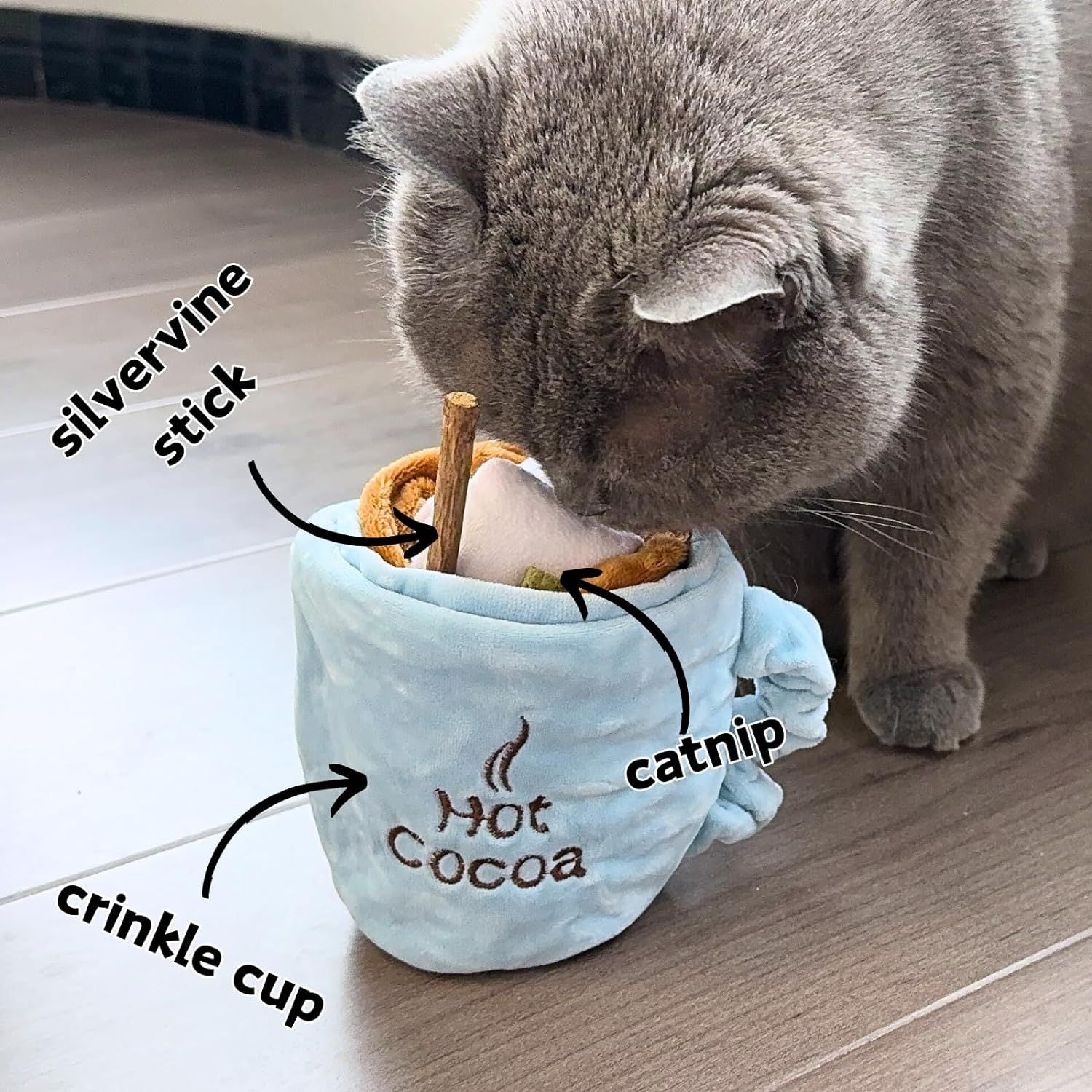 JMT-908362 Interactive Catnip Puzzle Toys with Crinkle Sounds for Indoor Cats