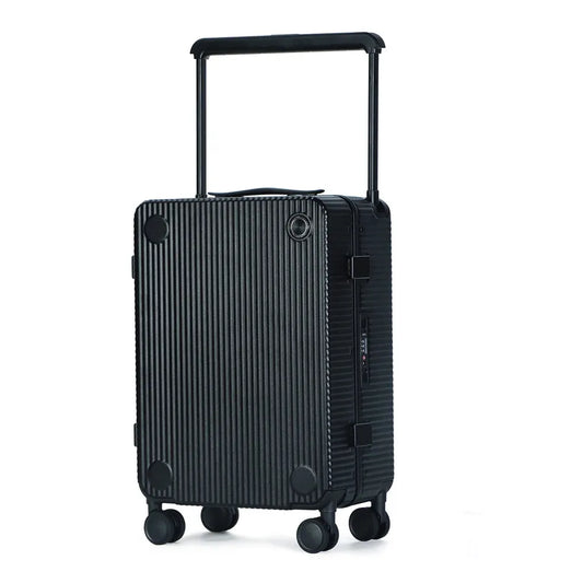 JMT-908426 Personalised Aluminium Trolley Travel Suitcase with Wide Frame