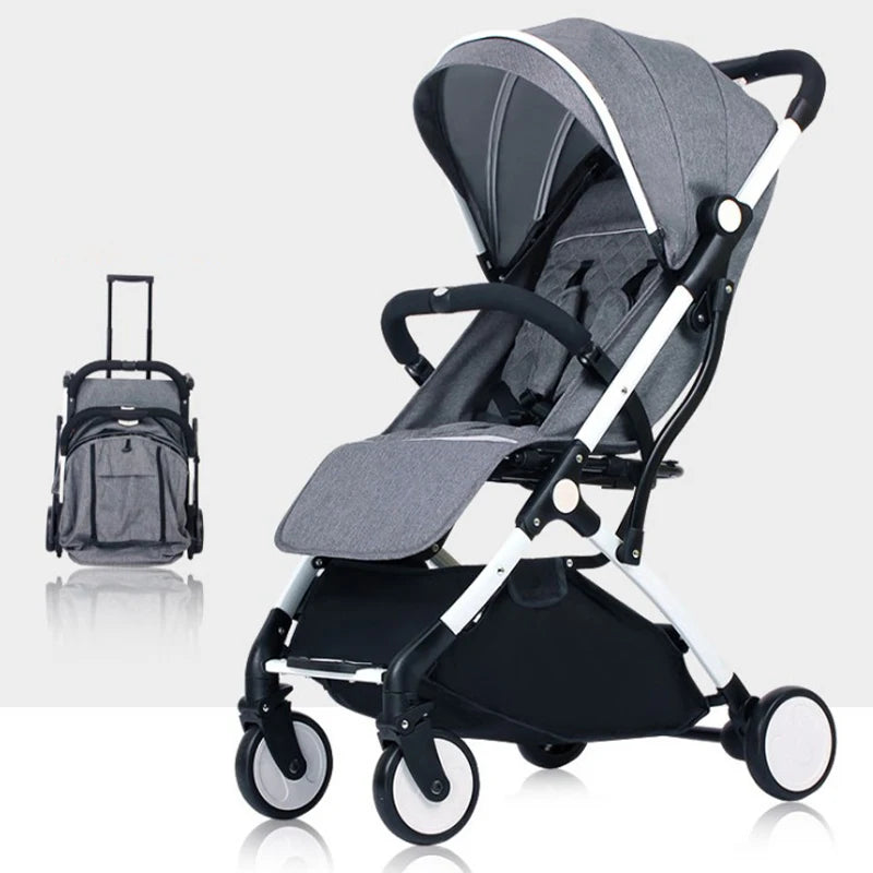JMT-908554 Luxury Foldable Baby Stroller Compact Lightweight Aluminium Pushchair for Travel