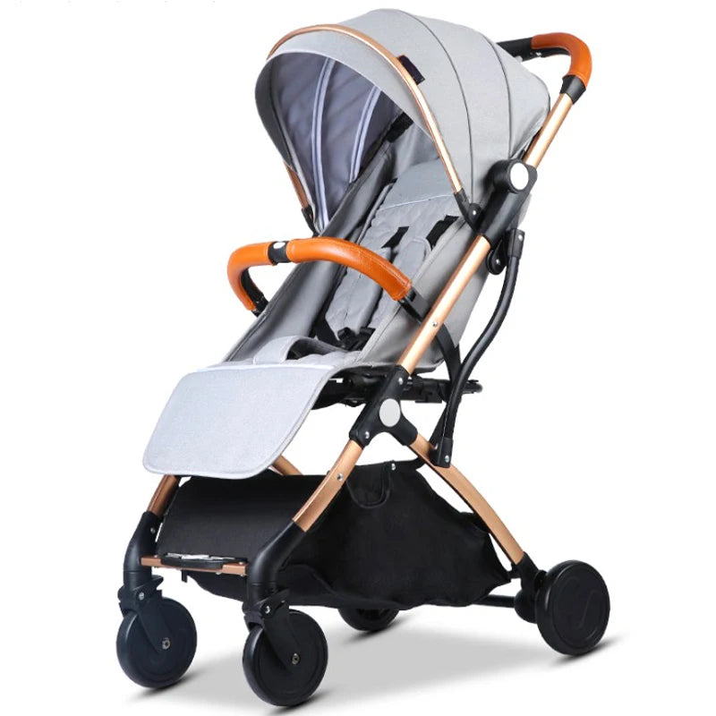 JMT-908554 Luxury Foldable Baby Stroller Compact Lightweight Aluminium Pushchair for Travel