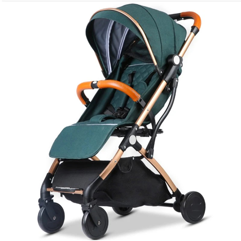 JMT-908554 Luxury Foldable Baby Stroller Compact Lightweight Aluminium Pushchair for Travel