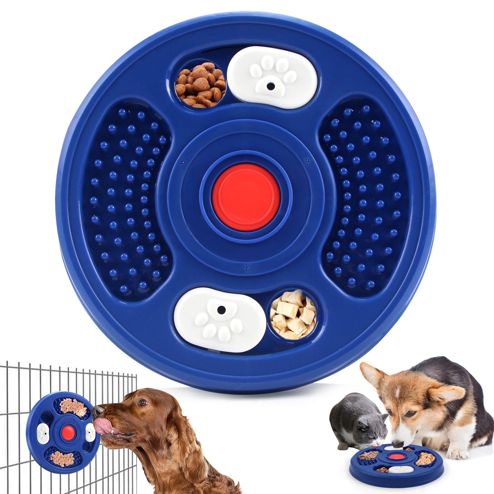 JMT-908682 Suction Dog Licking Plate for Training and Stimulation - 23.5cm x 23.5cm x 4.5cm