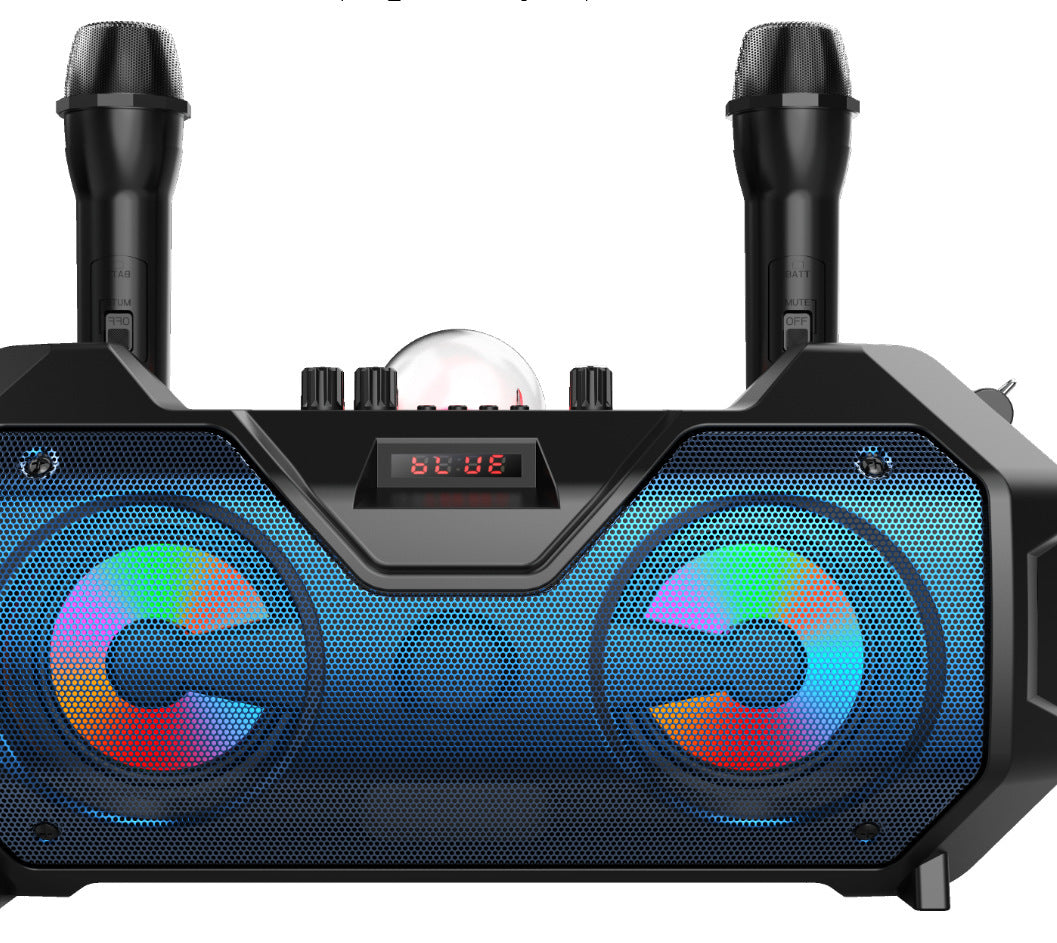 JMT-908874 Bluetooth Portable Speaker with Dual Microphone and Multi-Function Features