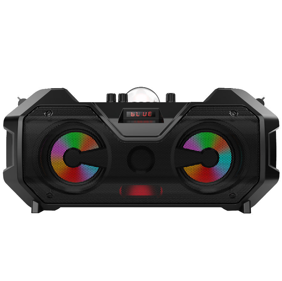 JMT-908874 Bluetooth Portable Speaker with Dual Microphone and Multi-Function Features