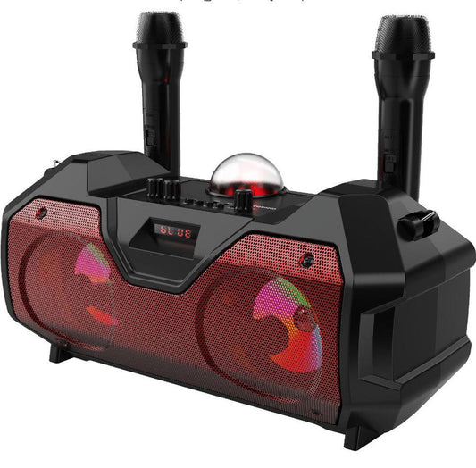 JMT-908874 Bluetooth Portable Speaker with Dual Microphone and Multi-Function Features