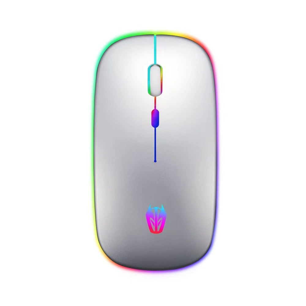 JMT-909322 Ultra-Thin Ergonomic Wireless Mouse with Rechargeable Luminous Features and Adjustable DPI