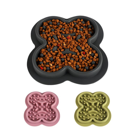 JMT-909514 Silicone Nonslip Pet Licking Mat for Dogs and Cats - Slow Feed Dispensing Placemat