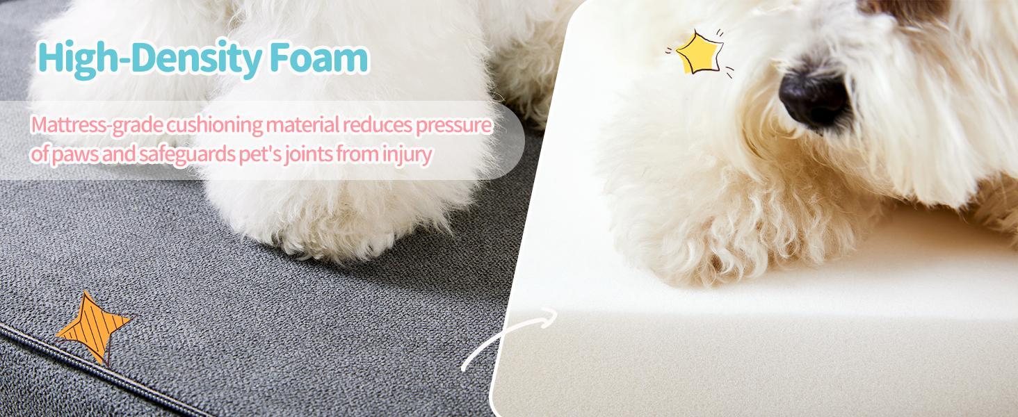 JMT-909706 Non-Slip Foam Pet Steps for Easy Access to Beds and Sofas - 3, 4, or 5-Step Options Available