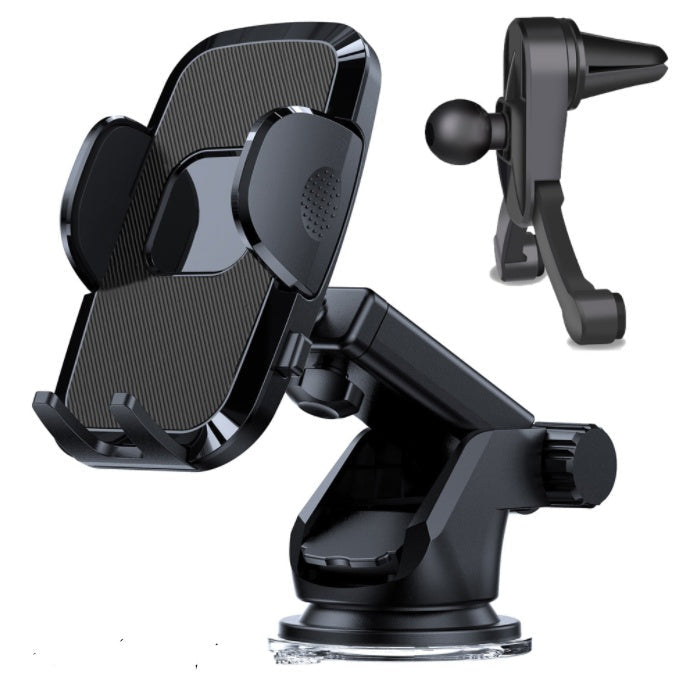 JMT-909706 Universal Car Suction Cup Mobile Phone Holder with Multiple Mounting Options