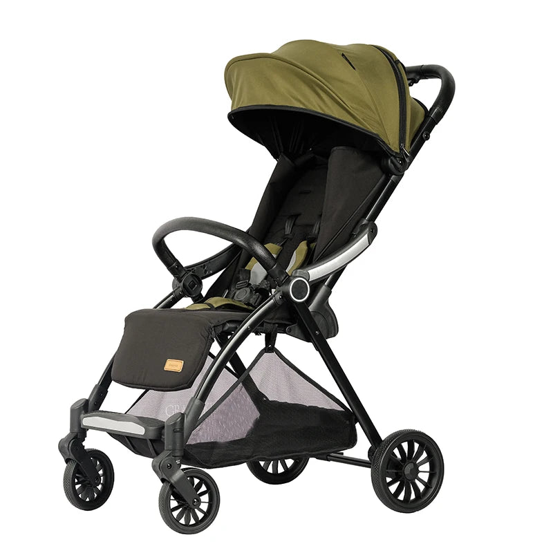 JMT-909834 Adjustable Baby Stroller with Five-Point Safety Harness and One-Click Folding Mechanism