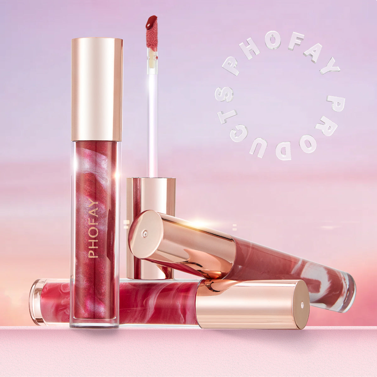 JMT-909962 Hydrating Rose Blooming Lip Gloss for Smooth and Moisturized Lips - 3.8 ML