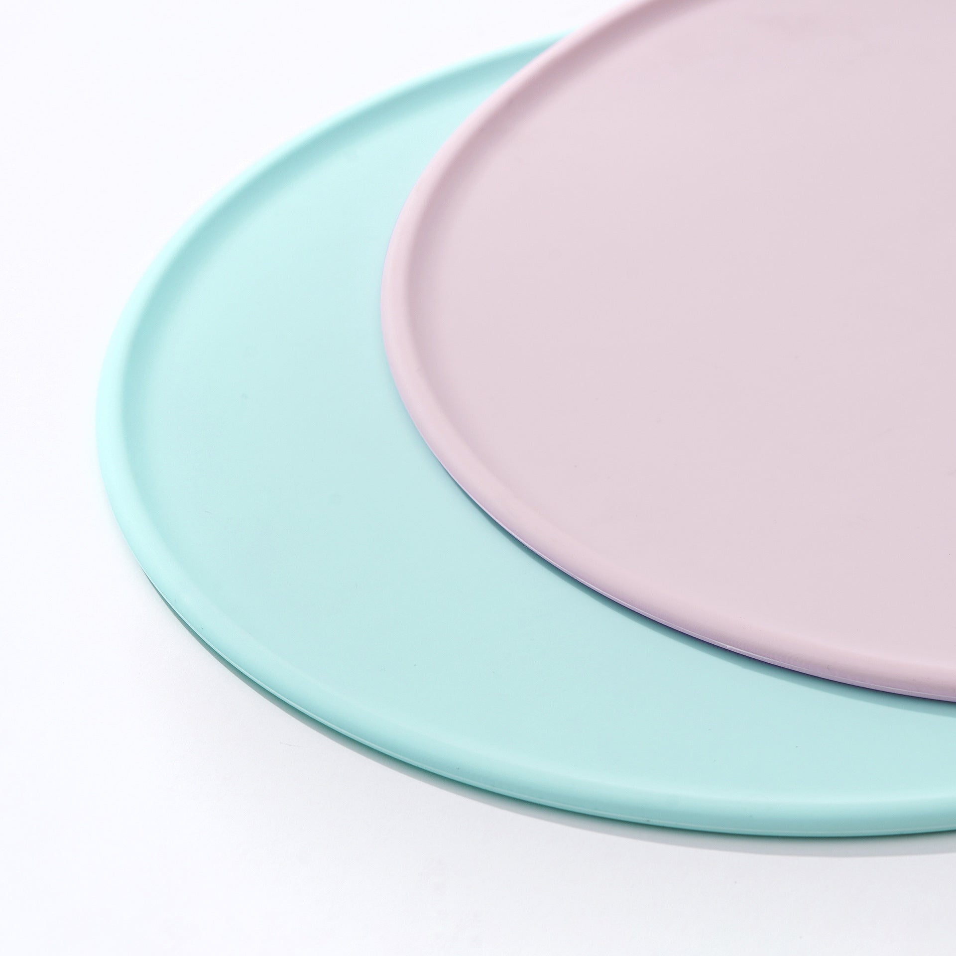 JMT-910154 Eco-Friendly Silicone Anti-Spill Placemat in Green - Non-Toxic and Slip-Resistant