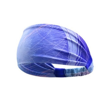 JMT-910218 Printed Bouquet Elastic Sports Headband for Yoga and Fitness