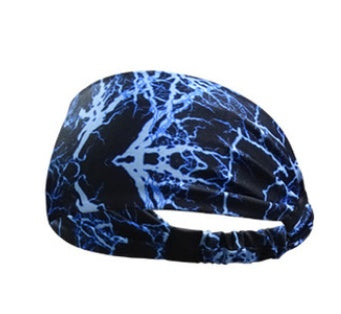 JMT-910218 Printed Bouquet Elastic Sports Headband for Yoga and Fitness