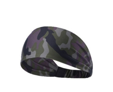 JMT-910218 Printed Bouquet Elastic Sports Headband for Yoga and Fitness