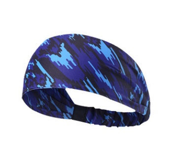 JMT-910218 Printed Bouquet Elastic Sports Headband for Yoga and Fitness