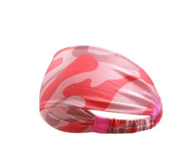 JMT-910218 Printed Bouquet Elastic Sports Headband for Yoga and Fitness