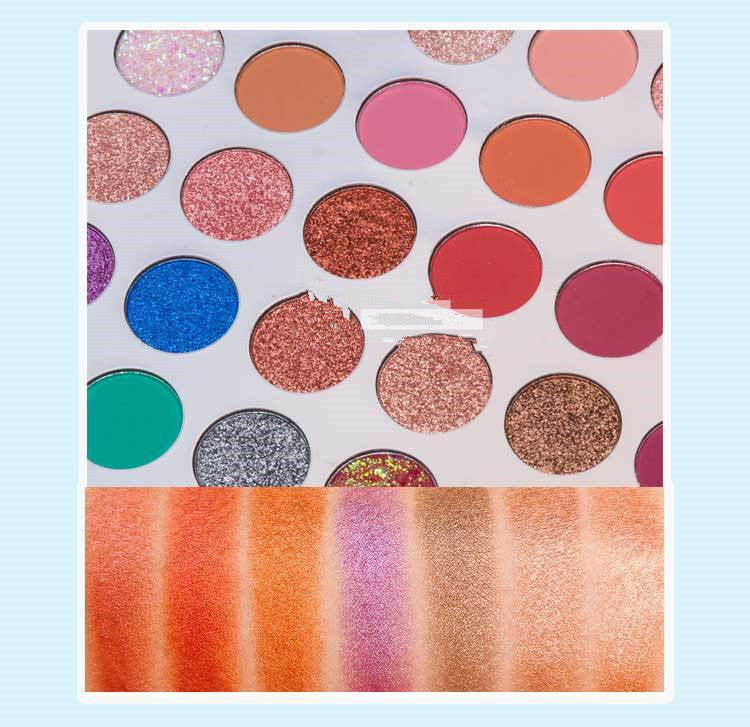 JMT-910282 Sequin Eyeshadow Palette with 35 Bold Colors for Eye Makeup Modification