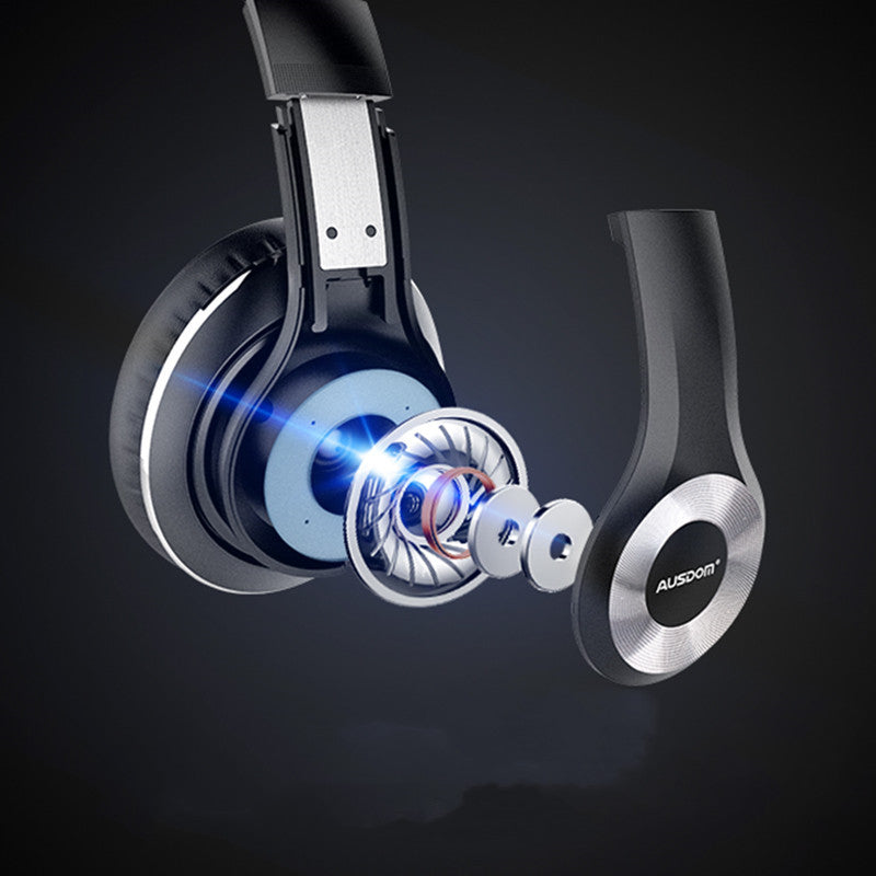 JMT-910346 Adjustable Active Noise Reduction Bluetooth Headset in Black with Red Accents