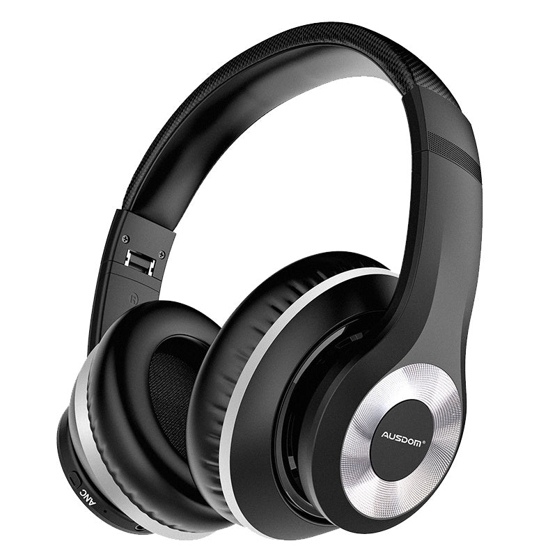 JMT-910346 Adjustable Active Noise Reduction Bluetooth Headset in Black with Red Accents