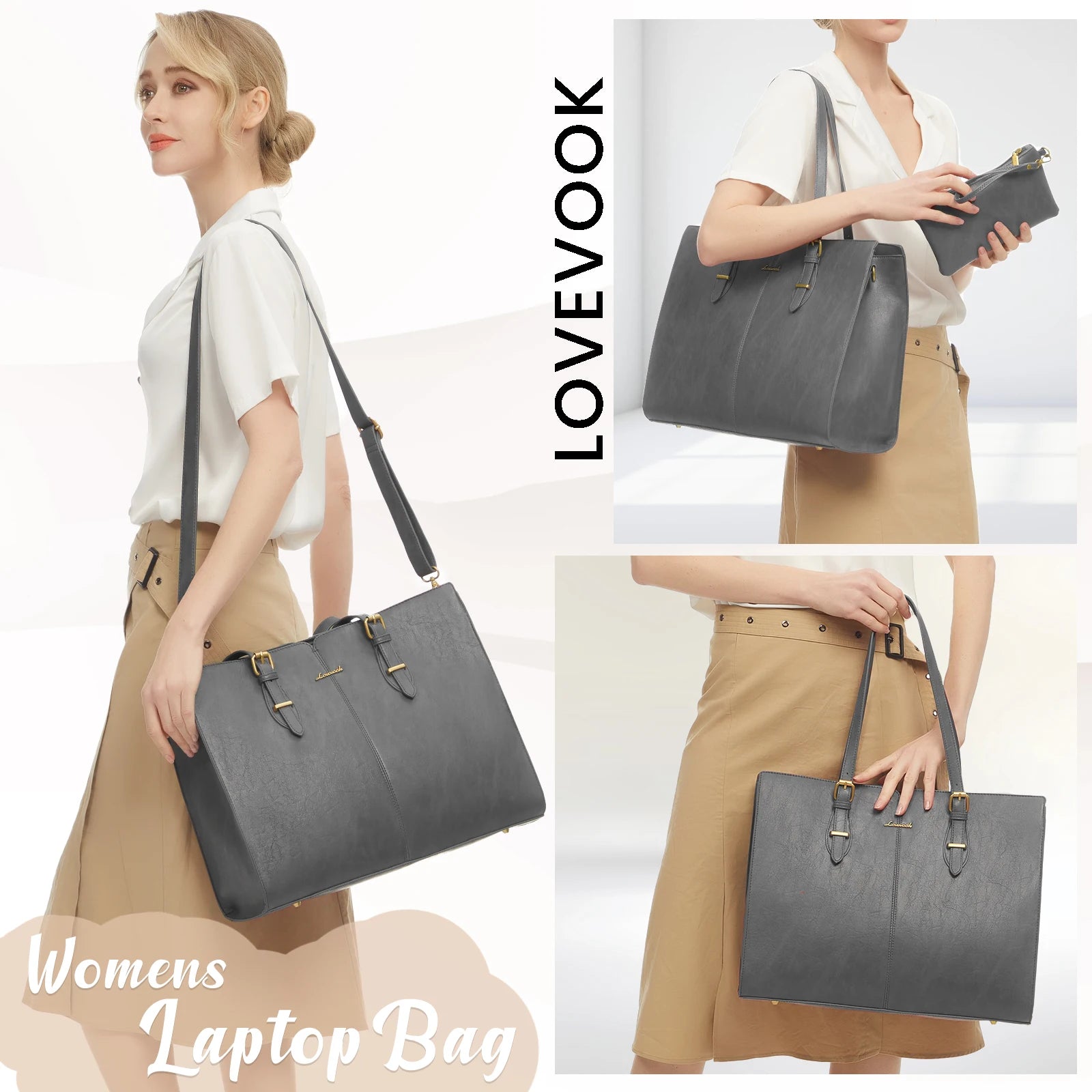 JMT-910666 Elegant PU Leather Handbag Set for Women - Multi-Purpose Shoulder and Crossbody Design