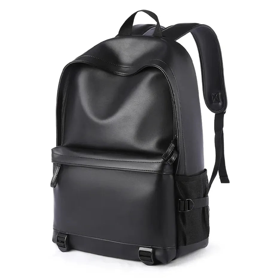 JMT-910666 Professional PU Leather Laptop Rucksack for Men - 15.6 Inch Business and Travel Backpack