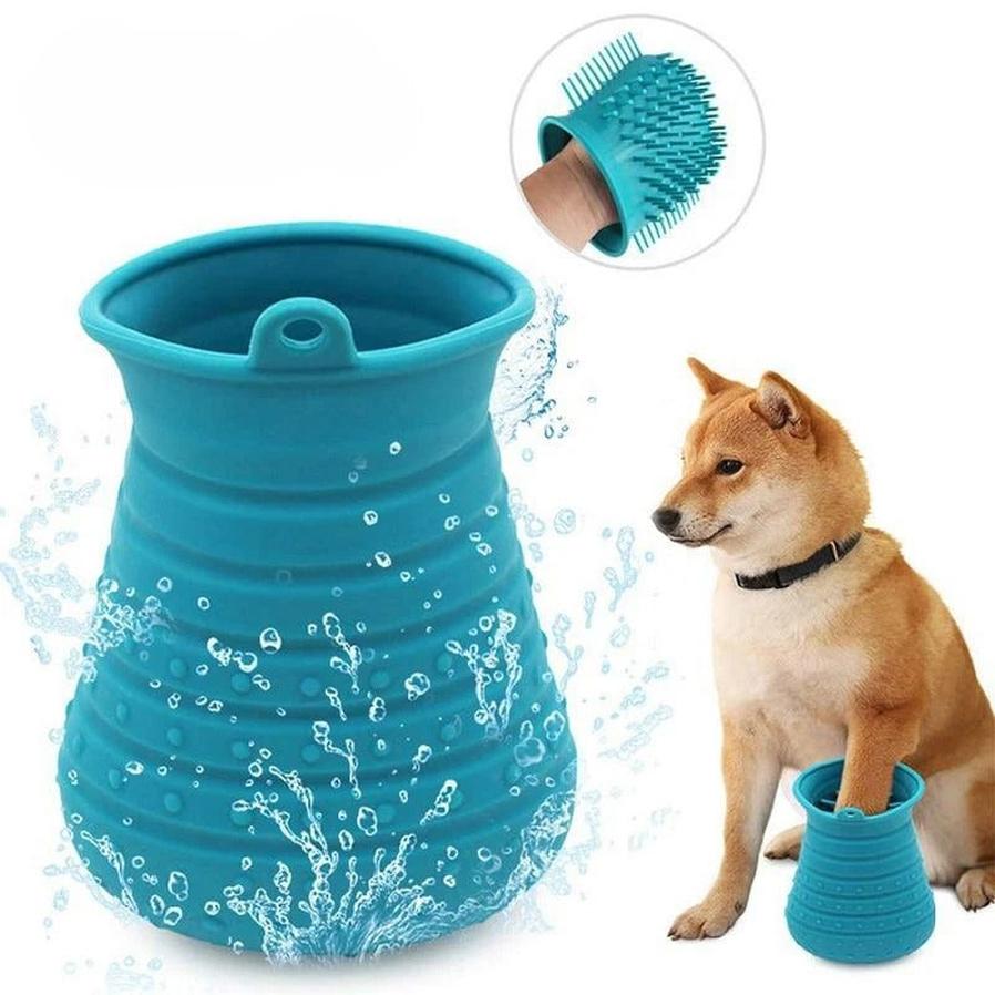 JMT-910922 Silicone Paw Cleaner with Insulated Design and Soft Massaging Thorns