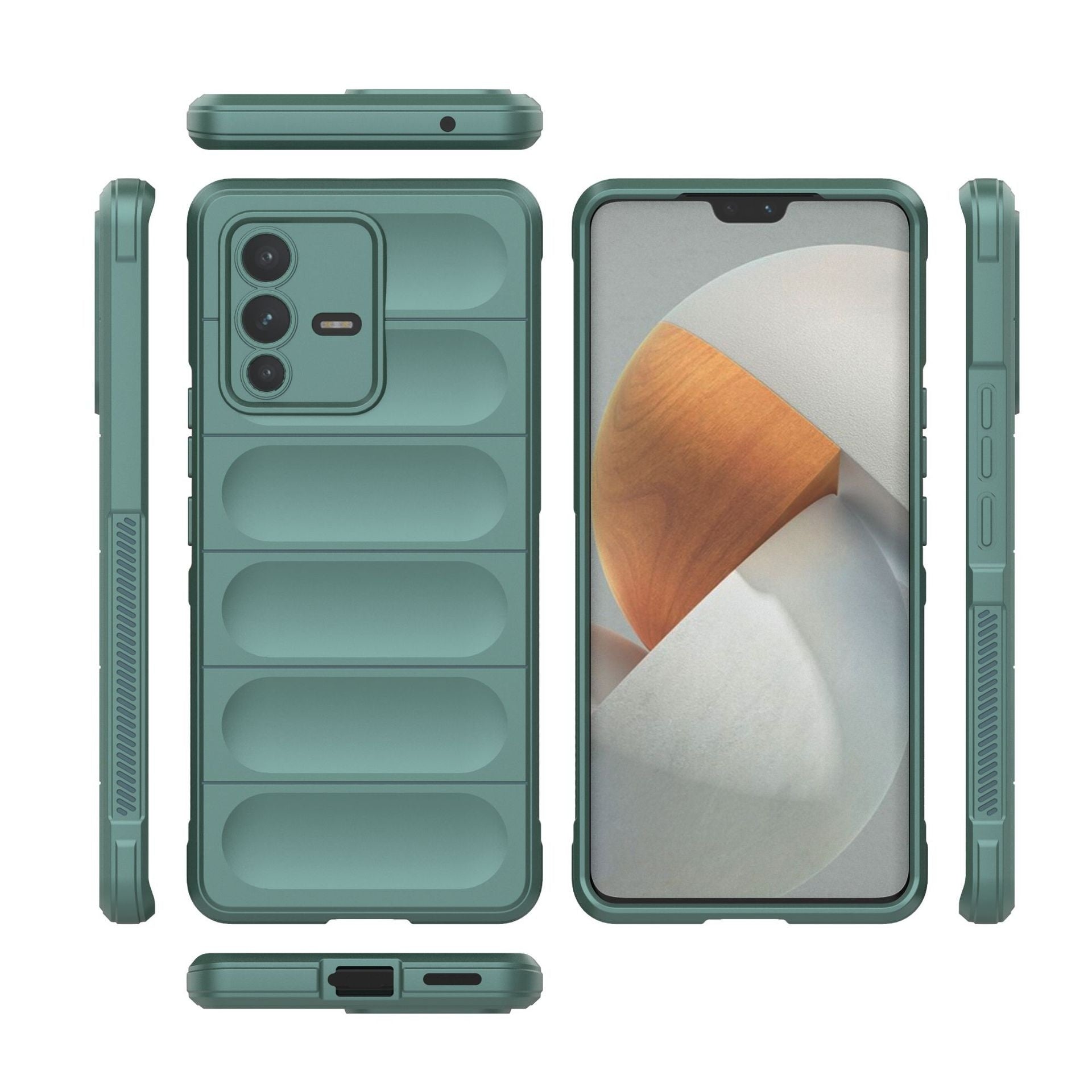 JMT-911178 Lightweight Drop-Resistant TPU Mobile Phone Case for Vivo Models - Shockproof and Anti-Fingerprint Design