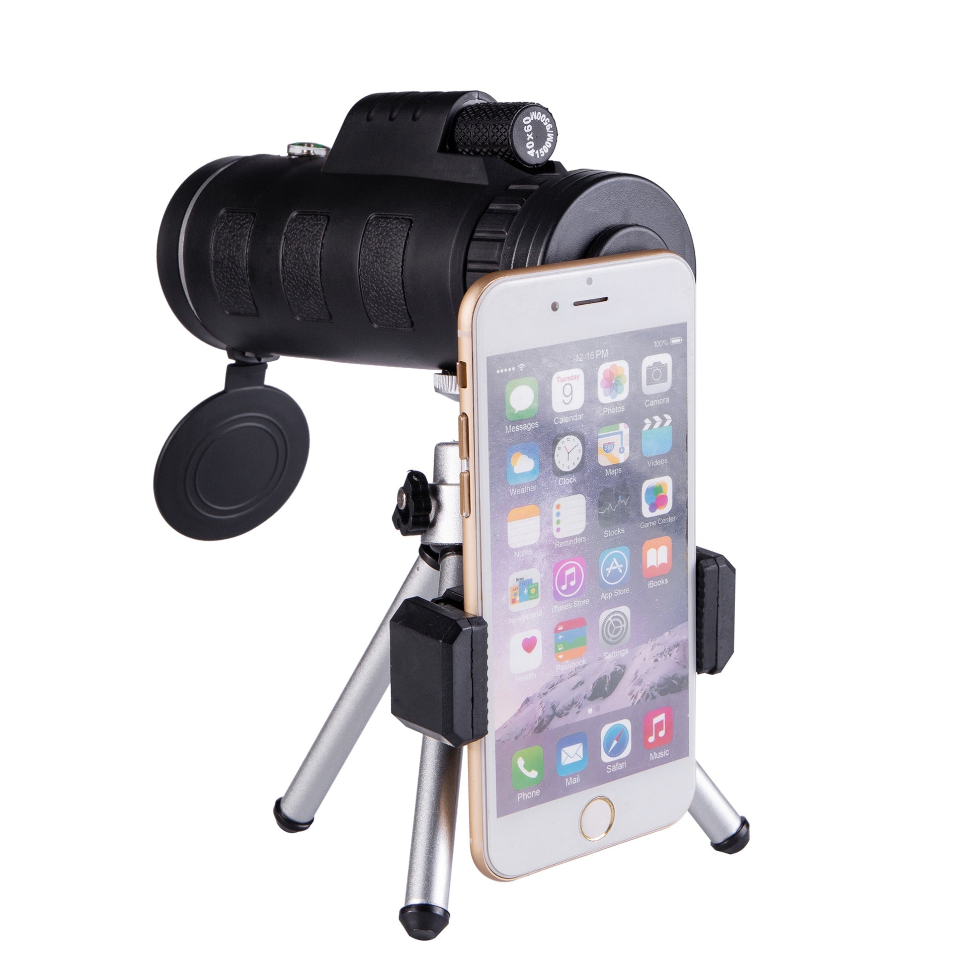 JMT-911370 High Magnification 40x60 Monocular Telescope with Compass and Accessories Options