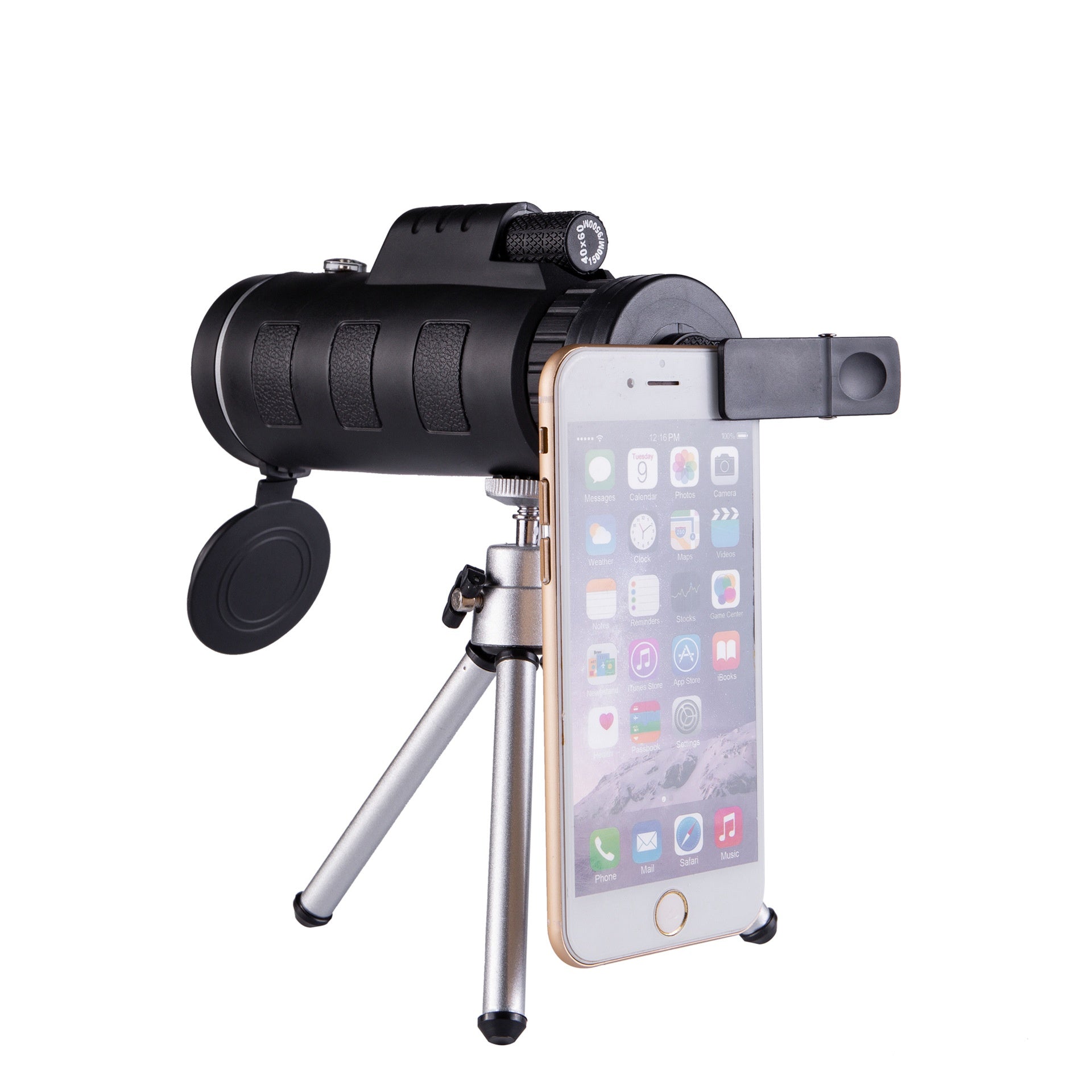 JMT-911370 High Magnification 40x60 Monocular Telescope with Compass and Accessories Options