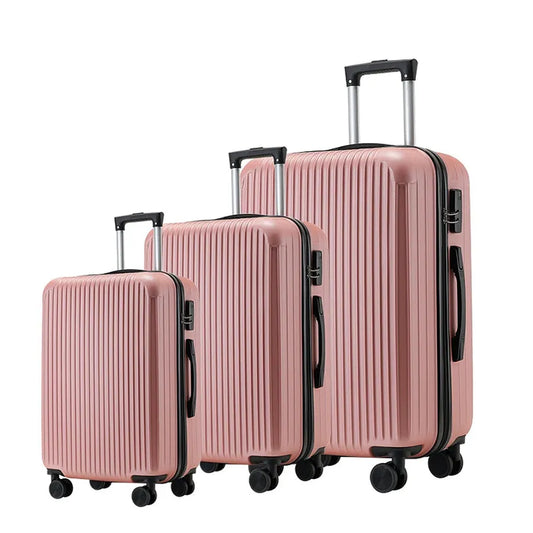 JMT-911882 Expandable 3-Piece Hard Shell Luggage Set with Spinner Wheels for Easy Travel