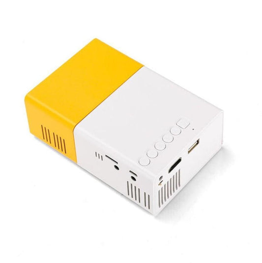 JMT-912010 Compact Mini Projector YG-300 for Home Entertainment and Travel with LED Light Source and Multiple Inputs