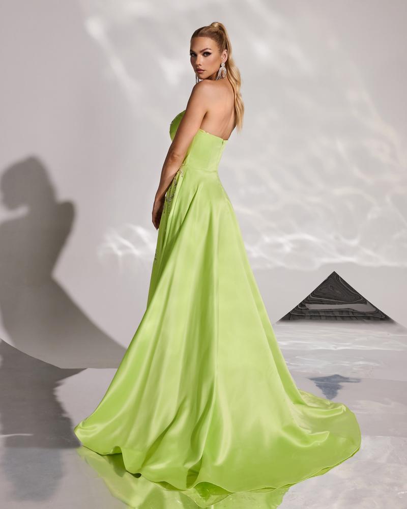 JMT-912074 Elegant Green Evening Dress SH0176 for Women