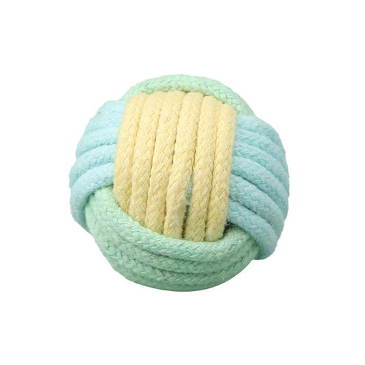 JMT-912138 Handmade Cat Hair Ball Plush Toy for Teeth Grinding and Interactive Play