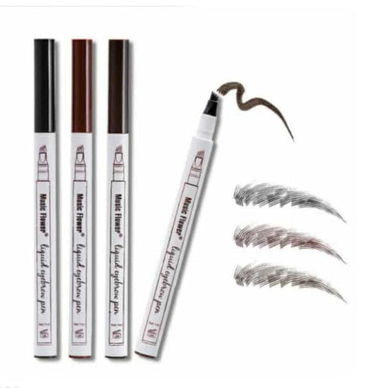 JMT-912266 Four-Head Eyebrow Liquid Pencil in Chestnut, Brown, Dark Grey, or Black