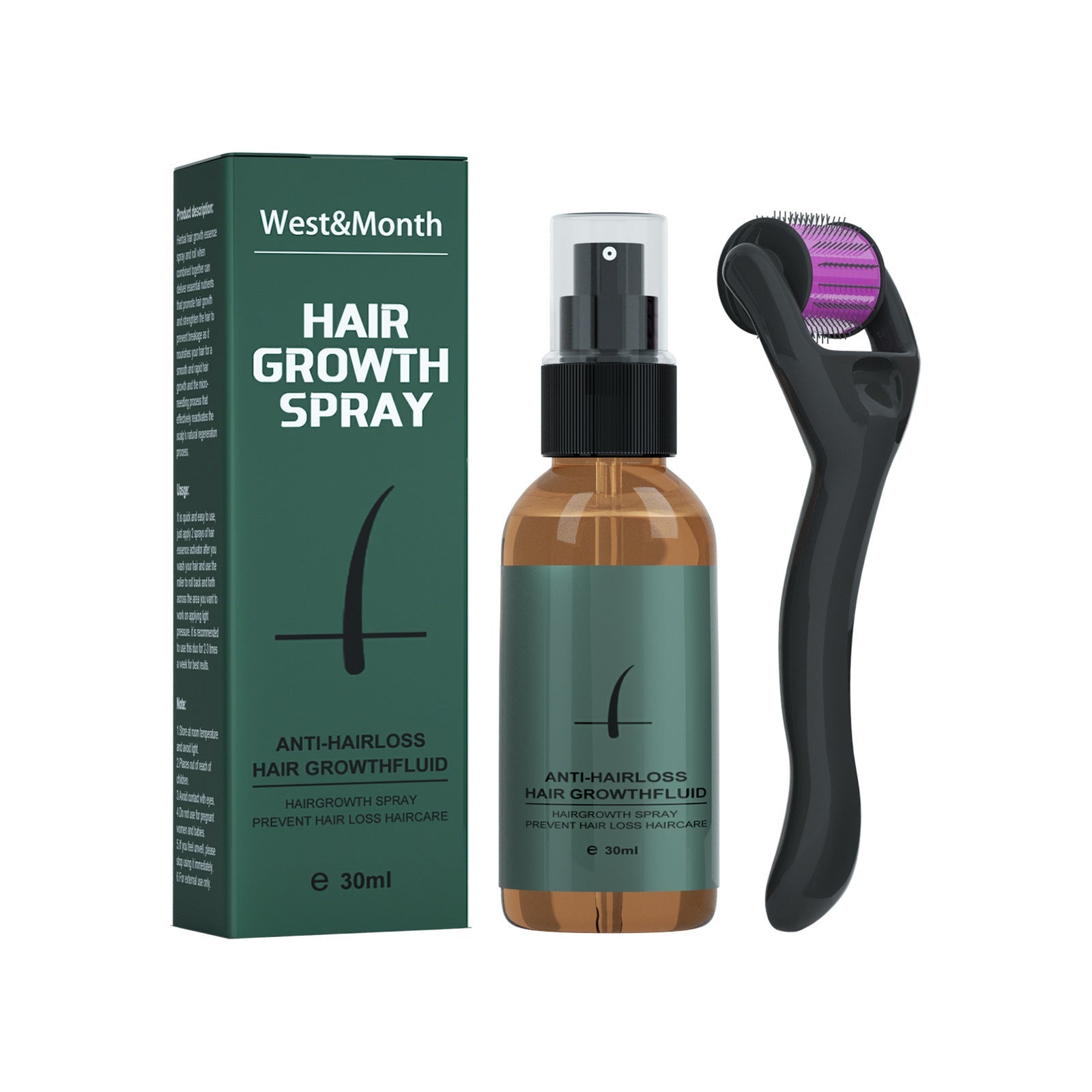 JMT-912394 Beard Growth Spray and Oil Set for Nourishing Facial Hair Care