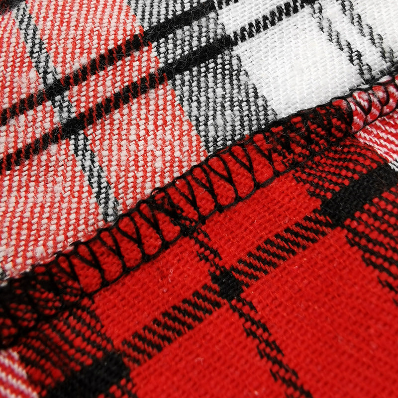 JMT-912906 Spring and Summer Cotton Plaid Dog Shirt - Stylish Pet Apparel for All Breeds