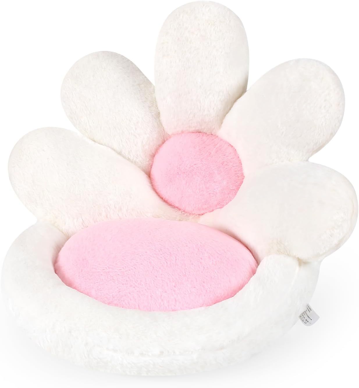 JMT-912970 Round Flower-Shaped Pet Cushion - 19-Inch Soft Scratching Mat for Gaming Chair or Floor Use