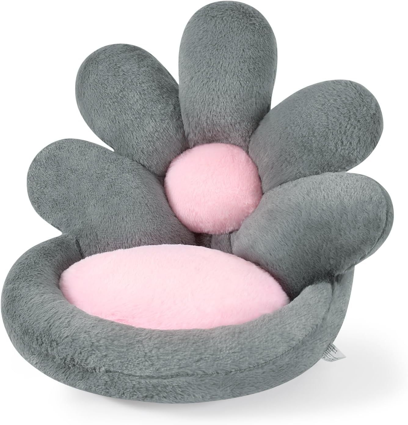 JMT-912970 Round Flower-Shaped Pet Cushion - 19-Inch Soft Scratching Mat for Gaming Chair or Floor Use