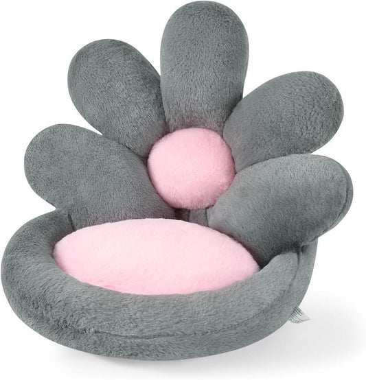 JMT-912970 Round Flower-Shaped Pet Cushion - 19-Inch Soft Scratching Mat for Gaming Chair or Floor Use