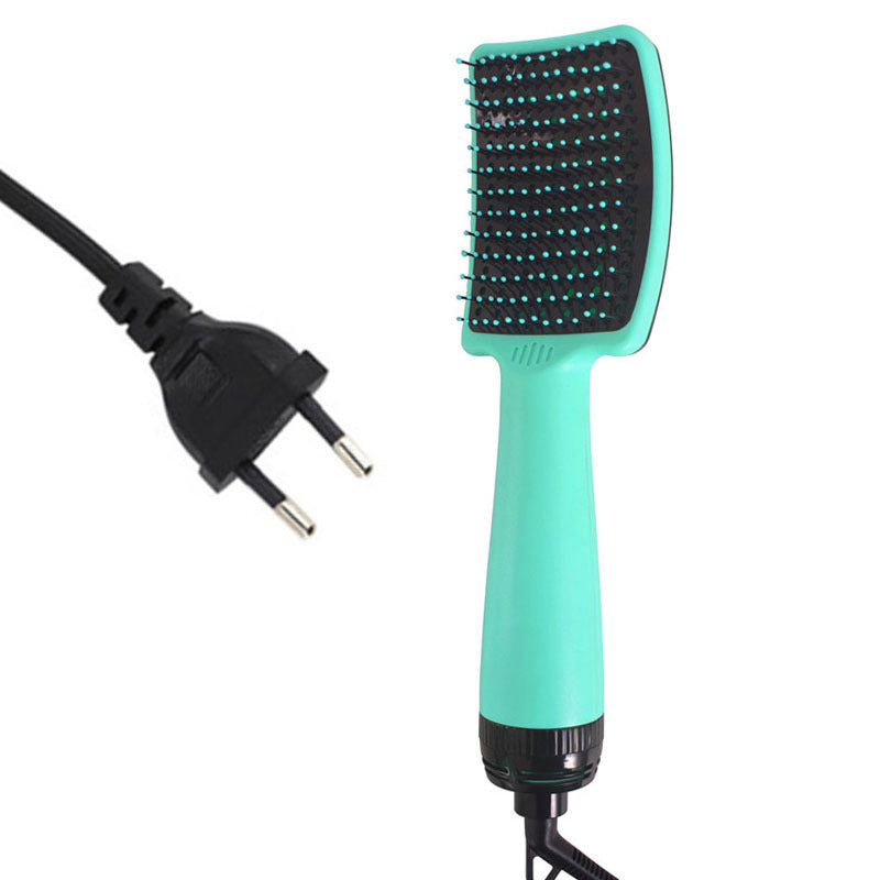 JMT-913290 Negative Ion Direct Heating Air Comb for Wet and Dry Hair - Rose Red & Light Green