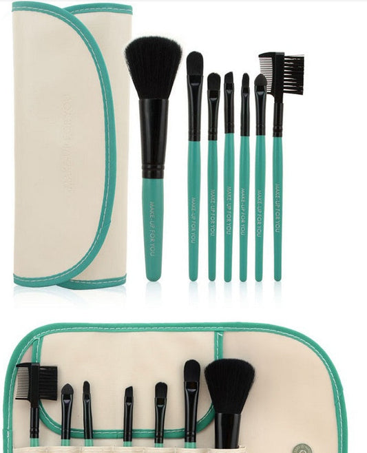 JMT-913418 Professional 7-Piece Makeup Brush Set with Portable Bag – Available in Various Colors