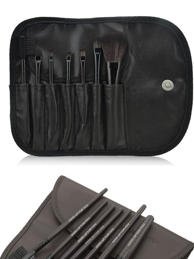 JMT-913418 Professional 7-Piece Makeup Brush Set with Portable Bag – Available in Various Colors