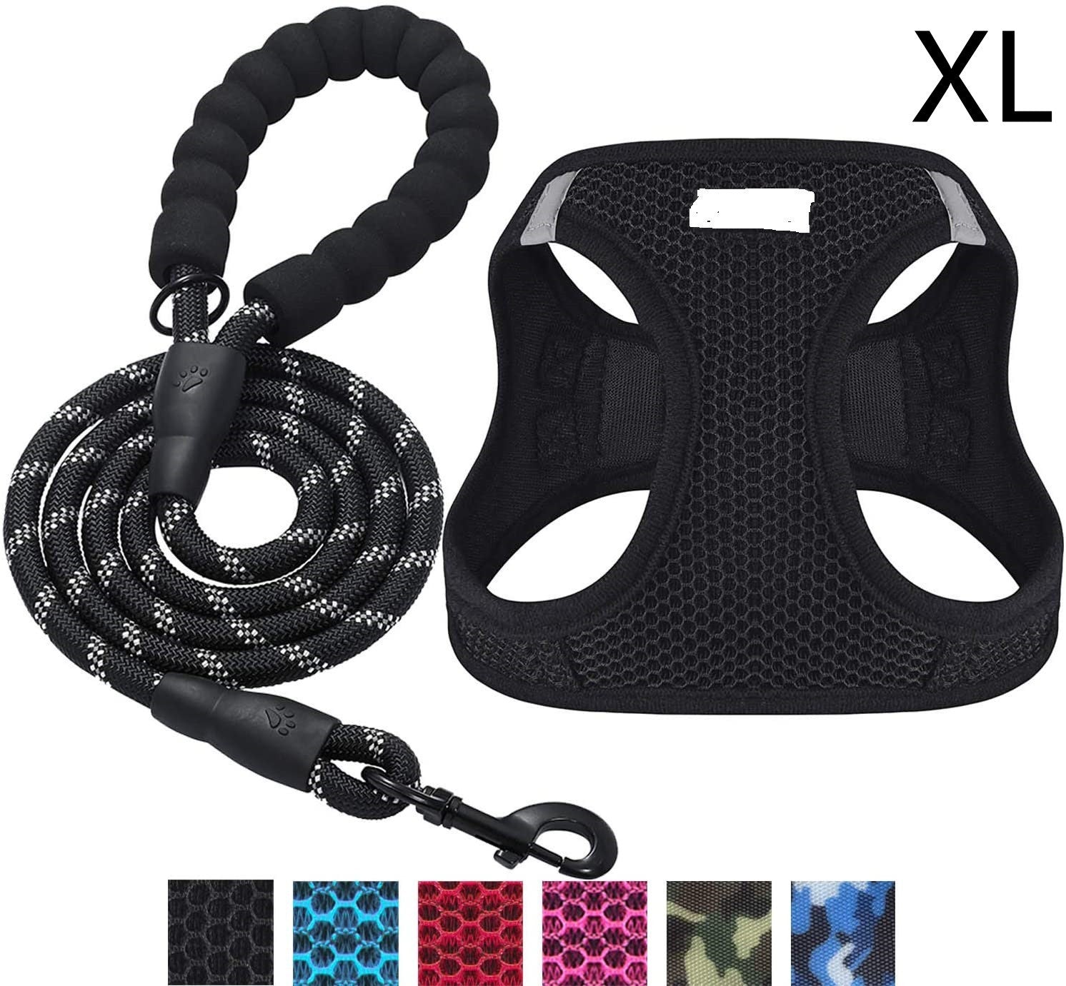 JMT-913482 Reflective Nylon Dog Leash for Enhanced Visibility and Control