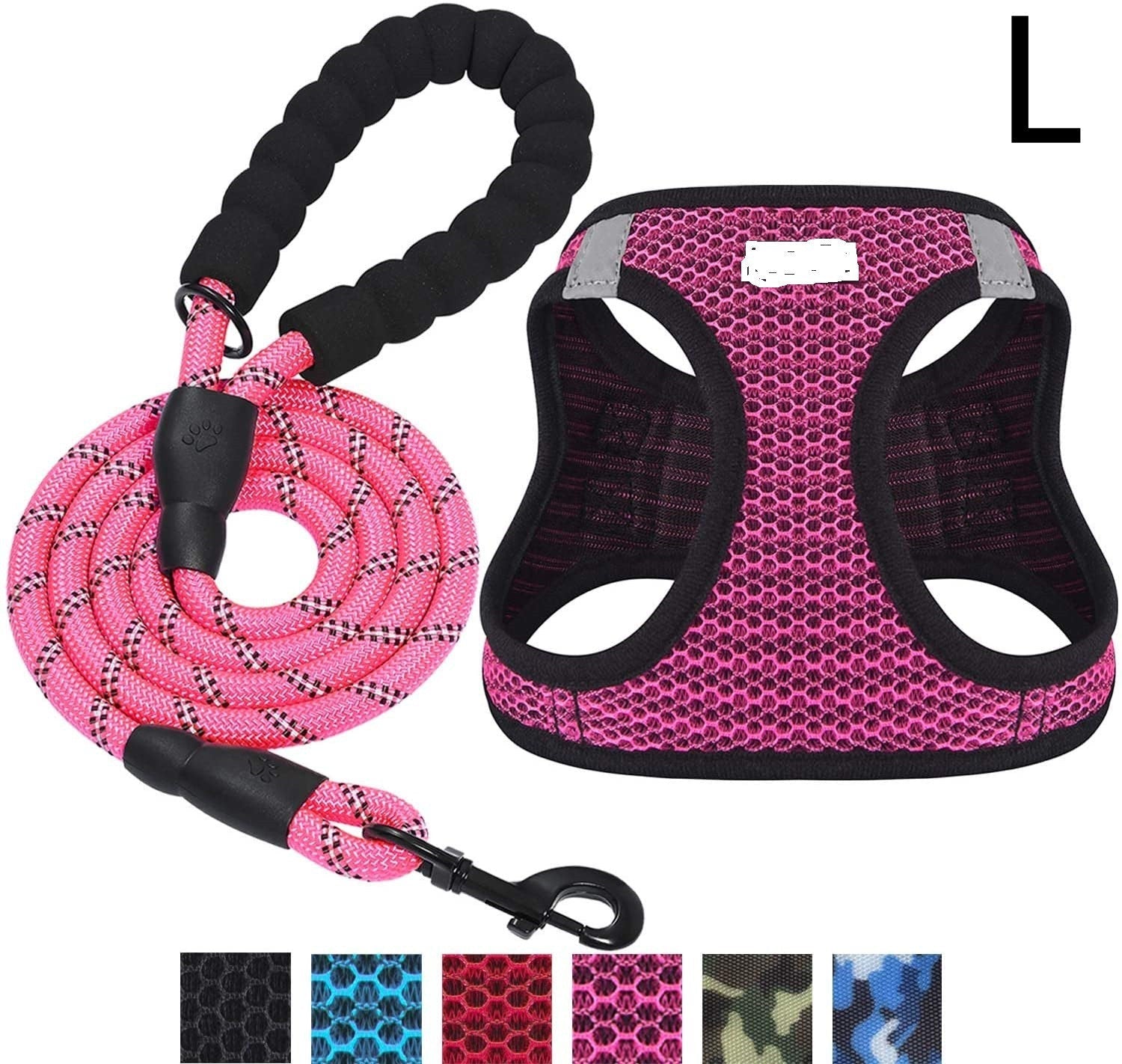 JMT-913482 Reflective Nylon Dog Leash for Enhanced Visibility and Control